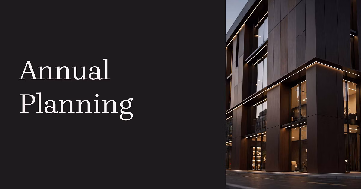 template Gamma AI Annual Planning