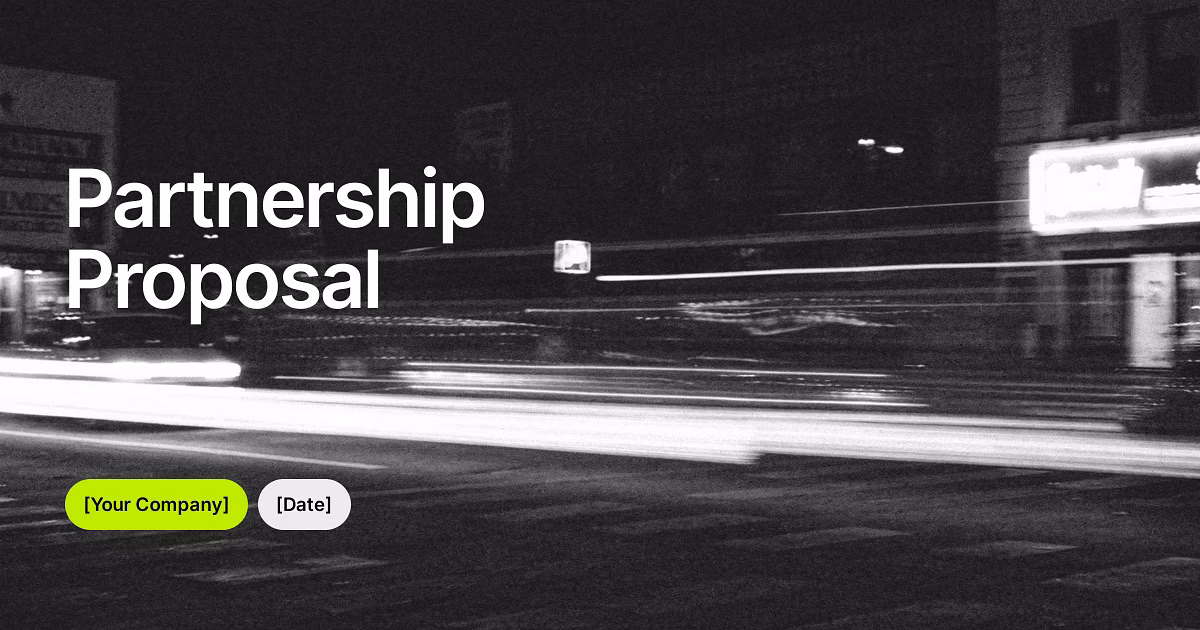 template Gamma AI Partnership Proposal