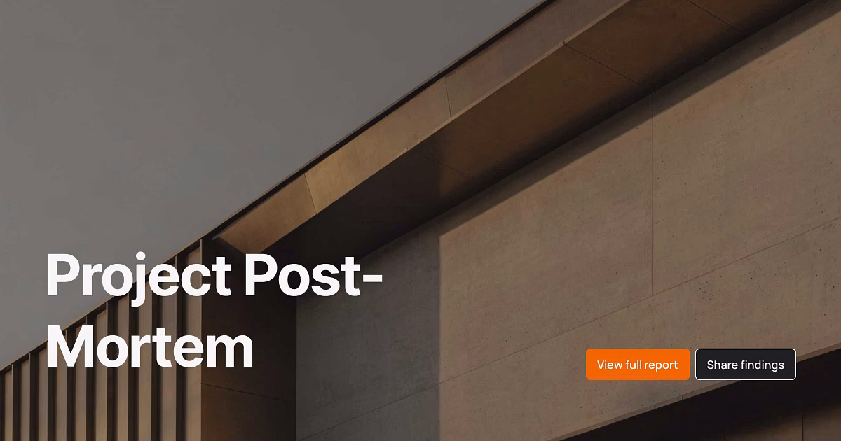 template Gamma AI Project Post-Mortem